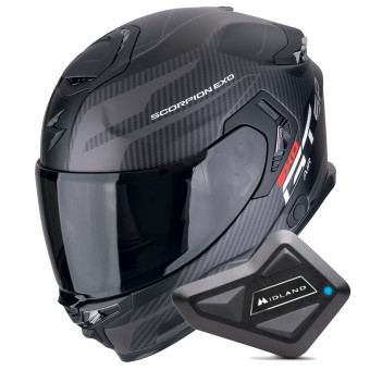 Integral Scorpion Exo GT SP Air Flex Matt Black Silver + Kit Bluetooth BT Mini