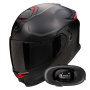 Casque Integral Scorpion Exo GT SP Air Solid Black Mat + Kit bluetooth 5R Lite Solo