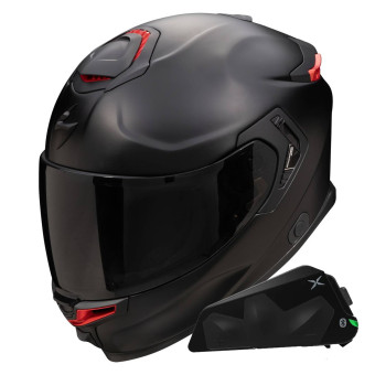 Integral Scorpion Exo GT SP Air Solid Black Mat + Kit bluetooth Exo-Com Link-1C