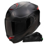 Casque Integral Scorpion Exo GT SP Air Solid Black Mat + Kit bluetooth Exo-Com Link-1C