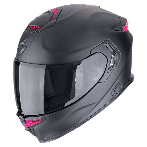 Scorpion Exo GT SP Air Solid Matt Black Pink + Kit bluetooth 5R Lite Solo