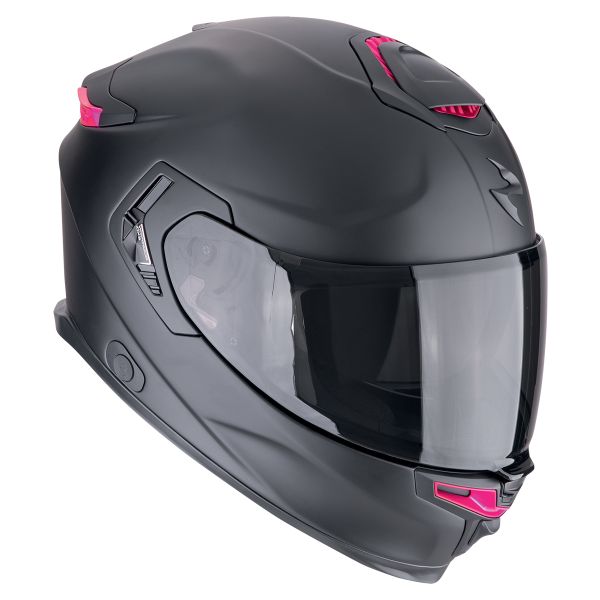 Scorpion Exo GT SP Air Solid Matt Black Pink + Kit bluetooth 5R Lite Solo