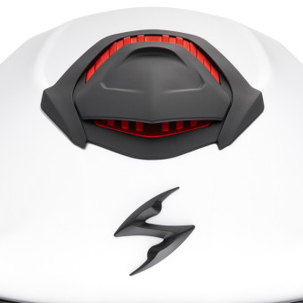 Scorpion Exo GT SP Air Solid White Pearl Matt + Kit bluetooth Exo-Com Link-1C