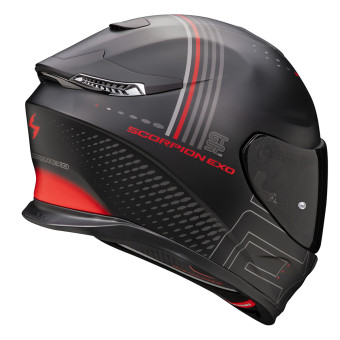 Scorpion Exo GT SP Air Techlane Black Mat Grey Red + Kit Bluetooth BT Mini