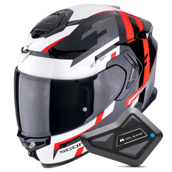 Integral Scorpion Exo GT SP Air Tornado Black Red + Kit Bluetooth BT Mini