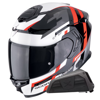 Integral Scorpion Exo GT SP Air Tornado Black Red + Kit bluetooth Exo-Com Link-1