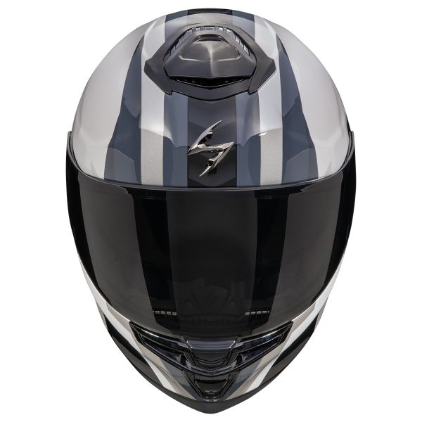 Scorpion Exo GT SP Air Touradven White Pearl Silver + Kit Bluetooth BT Mini