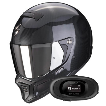 Integral Scorpion EXO-HX1 Carbon SE Black + Kit bluetooth 5S