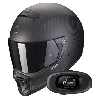 Integral Scorpion EXO-HX1 Carbon SE Matt Black + Kit bluetooth 5R Lite
