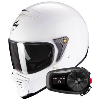 Integral Scorpion EXO-HX1 White + Kit bluetooth 5S
