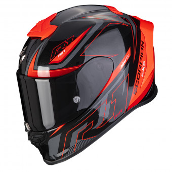 Scorpion Exo R1 Air Gaz Metal Black Red + Kit Bluetooth SMH5