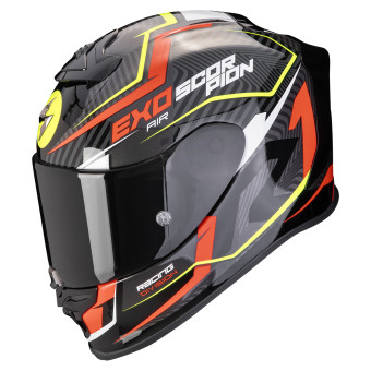 Casque Integral Scorpion Exo R1 Evo Air Coup Black Red Yellow Fluo + Kit Bluetooth BT Mini Casque Integral Scorpion Exo R1 Evo Air Coup Black Red Yellow Fluo + Kit Bluetooth BT Mini
