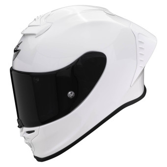 Scorpion Exo R1 Evo Air FIM Racing Solid Pearl White + Kit bluetooth 5R Lite Solo
