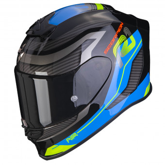 Scorpion Exo R1 Evo Air Vatis Black Blue + Kit bluetooth 5R Lite