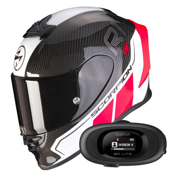 Integral Scorpion Exo R1 Evo Carbon Air Corpus II Red + Kit bluetooth 5R Lite