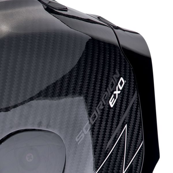 Scorpion Exo R1 Evo Carbon Air Cynergy Black White