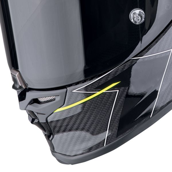 Scorpion Exo R1 Evo Carbon Air Cynergy Black Yellow Fluo