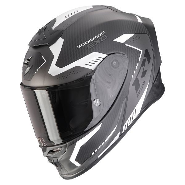 Integral Scorpion Exo R1 Evo Carbon Air Propel Matt Black Silver Integral Scorpion Exo R1 Evo Carbon Air Propel Matt Black Silver