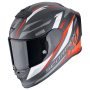 Casque Integral Scorpion Exo R1 Evo Carbon Air Runner Matt Black Red