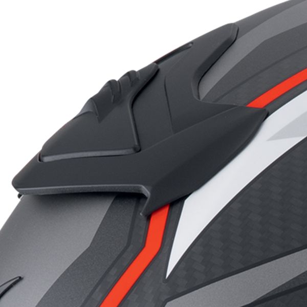 Scorpion Exo R1 Evo Carbon Air Runner Matt Black Red + Kit Bluetooth Lokui K30