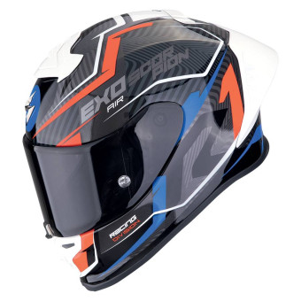 Scorpion Exo R1 Evo II Air Coup Black Red Blue + Kit bluetooth Exo-Com Link-1