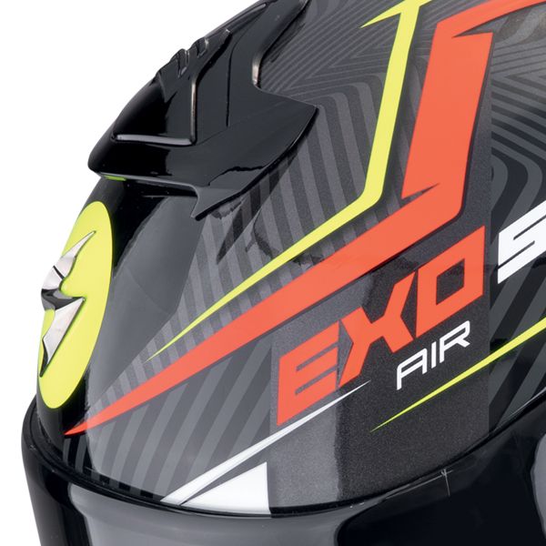 Scorpion Exo R1 Evo II Air Coup Black Red Yellow Fluo