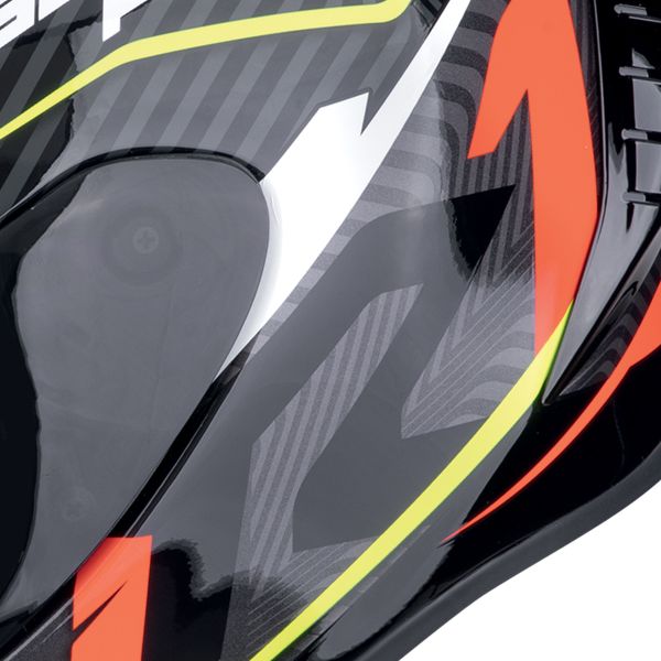 Scorpion Exo R1 Evo II Air Coup Black Red Yellow Fluo