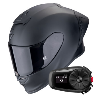 Integral Scorpion Exo R1 Evo II Air Matt Black + Kit Bluetooth 5S Solo