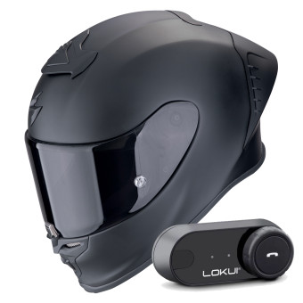 Integral Scorpion Exo R1 Evo II Air Matt Black + Kit Bluetooth Lokui K30