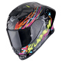 Casque Integral Scorpion Exo R1 Evo II Air Savage Black Blue Pink
