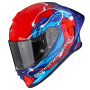 Casque Integral Scorpion Exo R1 Evo II Air Thrust Red Blue