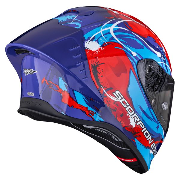 Scorpion Exo R1 Evo II Air Thrust Red Blue