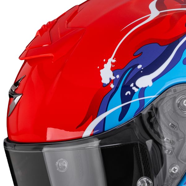 Scorpion Exo R1 Evo II Air Thrust Red Blue