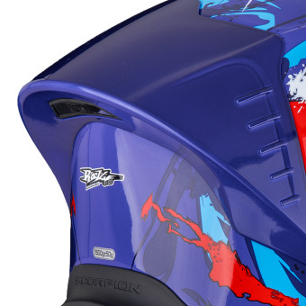 Scorpion Exo R1 Evo II Air Thrust Red Blue