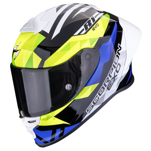 Integral Scorpion EXO R1 Evo II Air Valere Black Blue Yellow Fluo Integral Scorpion EXO R1 Evo II Air Valere Black Blue Yellow Fluo