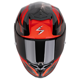 Scorpion Exo R1 Evo II Air Vital Black Silver Red + Kit bluetooth 5R Lite Solo