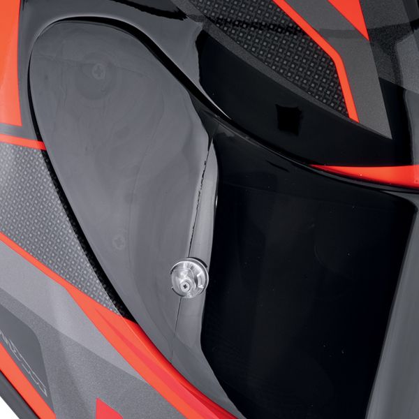 Scorpion Exo R1 Evo II Air Vital Black Silver Red + Kit bluetooth Exo-Com Link-1