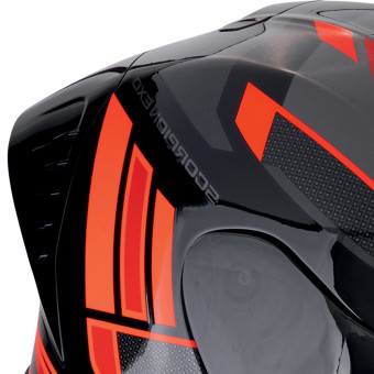 Scorpion Exo R1 Evo II Air Vital Black Silver Red + Kit bluetooth 5R Lite Solo