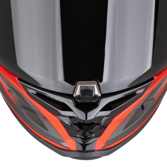 Scorpion Exo R1 Evo II Air Vital Black Silver Red + Kit bluetooth 5R Lite Solo
