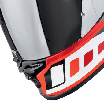 Scorpion Exo R1 Evo II Air Vital Grey White Red + Kit Bluetooth Lokui K30