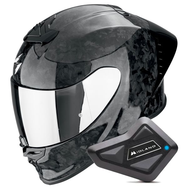 Integral Scorpion Exo R1 Evo II Carbon Air Onyx Black + Kit Bluetooth BT Mini Integral Scorpion Exo R1 Evo II Carbon Air Onyx Black + Kit Bluetooth BT Mini