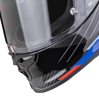 Scorpion Exo R1 Evo II Carbon Air Surge Black Blue Red