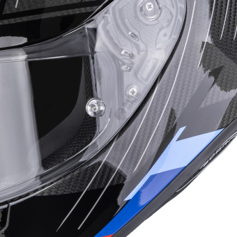Scorpion Exo R1 Evo II Carbon Air Surge Black Blue Red
