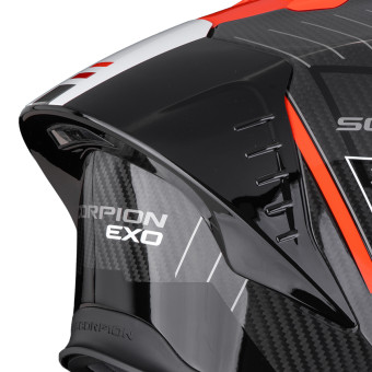 Scorpion Exo R1 Evo II Carbon Air Surge Black Red