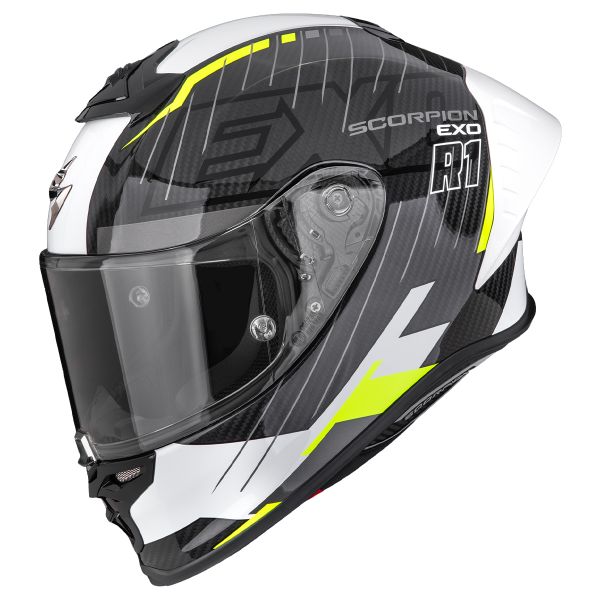 Integral Scorpion Exo R1 Evo II Carbon Air Surge Black White Neon Yellow