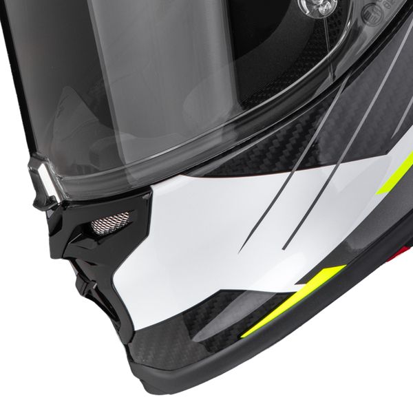 Scorpion Exo R1 Evo II Carbon Air Surge Black White Neon Yellow