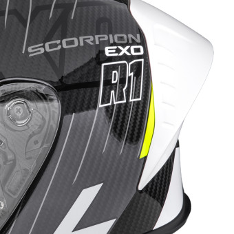 Scorpion Exo R1 Evo II Carbon Air Surge Black White Neon Yellow