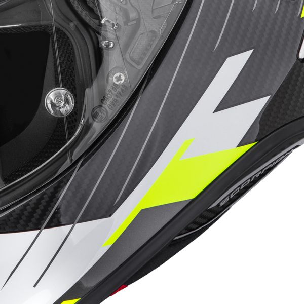 Scorpion Exo R1 Evo II Carbon Air Surge Black White Neon Yellow