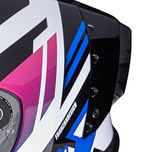 Scorpion Exo Race Air Fury White Pink Blue