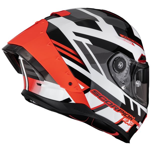Scorpion Exo Race Air Fury White Silver Red